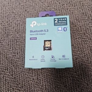 TP-Link Bluetooth 5.3 Nano USB Adapter - Black and Blue